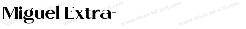 Miguel Extra字体转换
